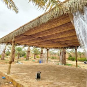 تركيب مظلات خيزران